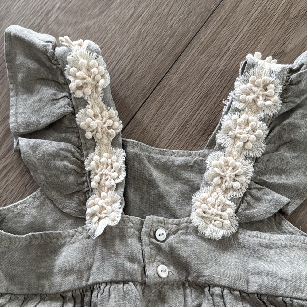 Zara Girls Linen Floral Matching Set NWT size 5 years - Picture 9 of 11
